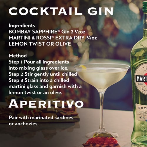 Martini & Rossi Extra Dry Italy Vermouth Perspective: right