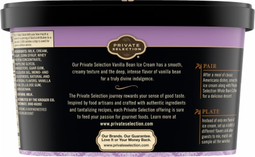 Private Selection® Vanilla Bean Ice Cream Tub Perspective: right