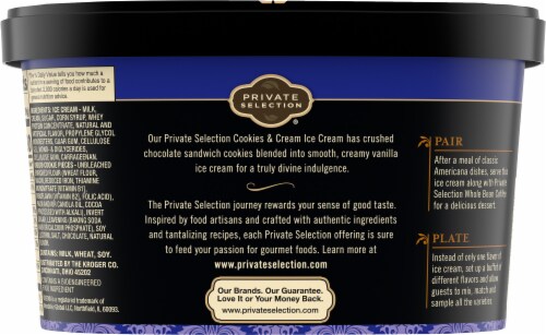 Private Selection® Cookies and Cream Ice Cream Tub Perspective: right