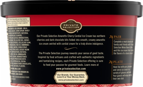Private Selection® Amaretto Cherry Cordial Ice Cream Tub Perspective: right