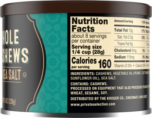 Private Selection® Large Whole Cashews with Sea Salt Perspective: right