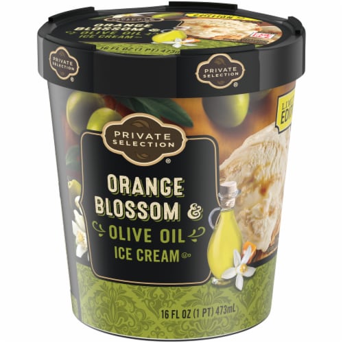 Private Selection® Orange Blosson Olive Oil Ice Cream Pint Perspective: right