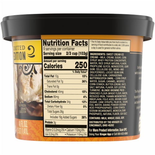 Private Selection® Butterscotch Blondie Ice Cream Tub Perspective: right