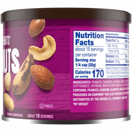 Kroger® Salted with Sea Salt Mixed Nuts Perspective: right