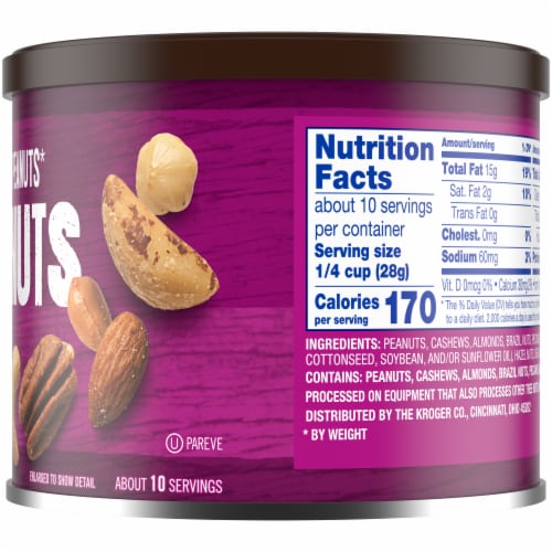 Kroger® Lightly Salted with Sea Salt Mixed Nuts Perspective: right