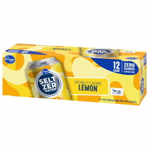 Kroger® Lemon Seltzer Water Perspective: right