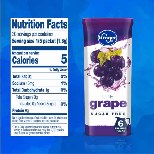 Kroger® Lite Grape Instant Drink Mix Perspective: right