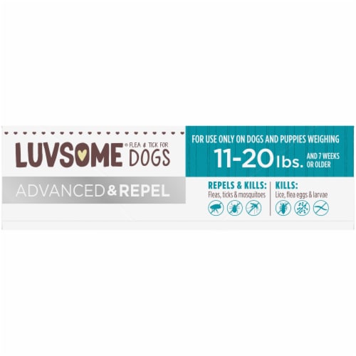 Luvsome Advanced Repel Flea Tick Dog Treatment 4 ct QFC