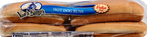 Van De Kamp's Value Pak White Hot Dog Buns Perspective: right