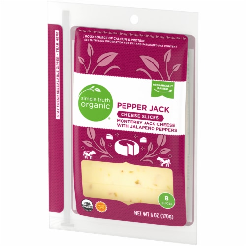 Simple Truth Organic® Pepper Jack Sliced Cheese Perspective: right
