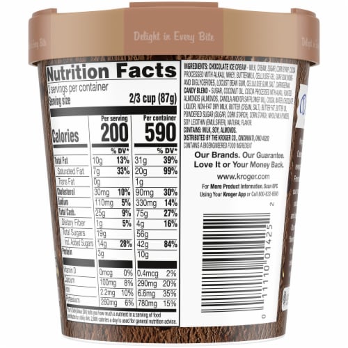Kroger® Deluxe Death By Chocolate Ice Cream Pint Perspective: right