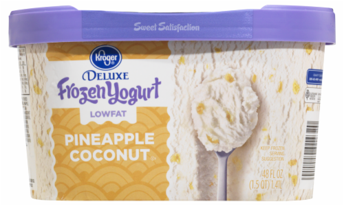 Kroger® Deluxe Pineapple Coconut Frozen Yogurt Perspective: right