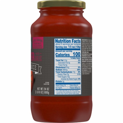 Kroger®  Roasted Red Pepper with Garlic Pasta Sauce Jar Perspective: right
