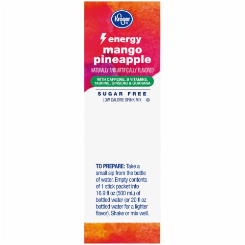 Kroger® Mango Pineapple Sugar Free Energy Drink Mix Perspective: right