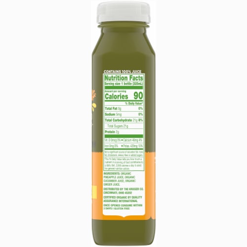Simple Truth Organic® Pineapple Cucumber Ginger Cold Pressed Juice Blend Perspective: right