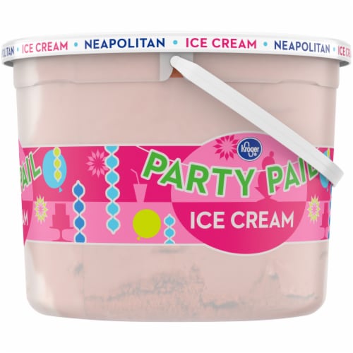 Kroger® Neapolitan Ice Cream Party Pail Perspective: right