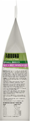 Abound® Small Breed Beef & Sweet Potato Recipe Adult Dry Dog Food Perspective: right