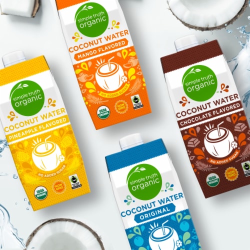 Simple Truth Organic® Coconut Bottled Water Perspective: right