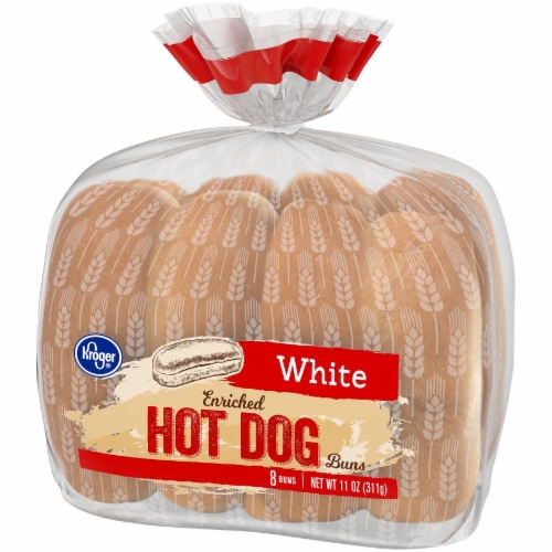 Kroger® Enriched White Hot Dog Buns Perspective: right