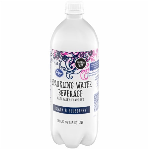 Kroger® Black & Blueberry Flavored Sparkling Bottled Water Perspective: right