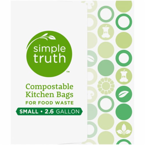 Simple Truth™ Small 2.6 Gallon Compostable Kitchen Trash Bags, 25 ct - Fred  Meyer