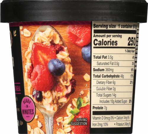 Private Selection™ Summer Berry Steel-Cut Rolled Oatmeal Perspective: right