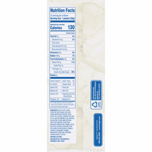 Kroger® Chocolate Chip Instant Oatmeal Perspective: right