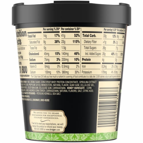 Private Selection® Pistachio & Honey Ice Cream Pint Perspective: right
