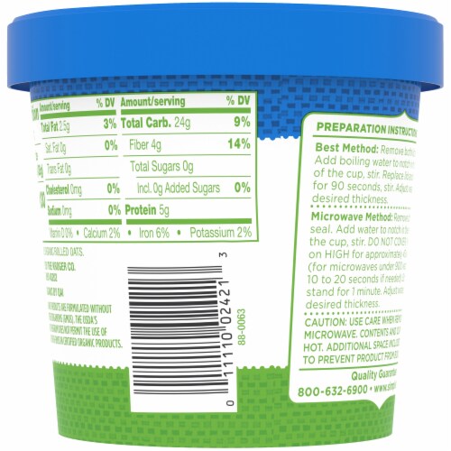Simple Truth Organic® Original Instant Oatmeal Cup Perspective: right