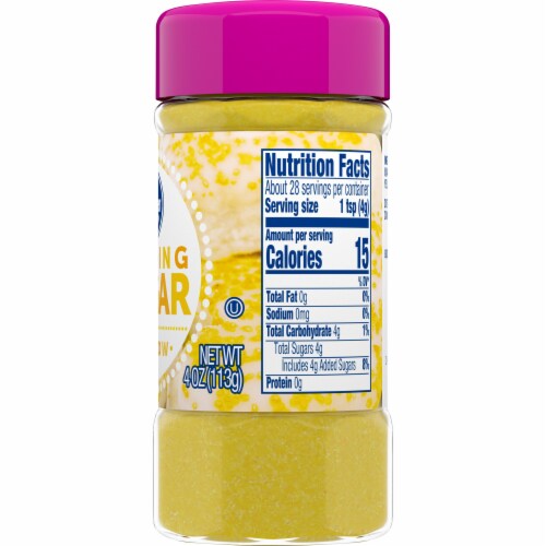 Kroger® Yellow Sanding Sugar Bottle Perspective: right