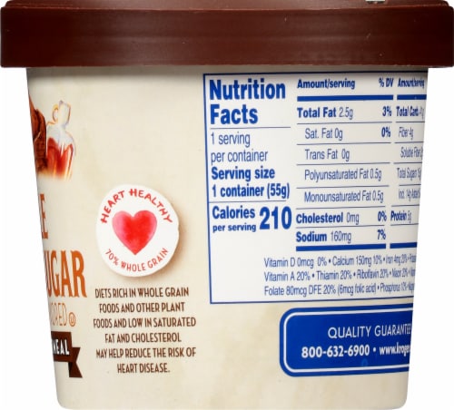 Kroger® Maple Brown Sugar Instant Oatmeal Perspective: right
