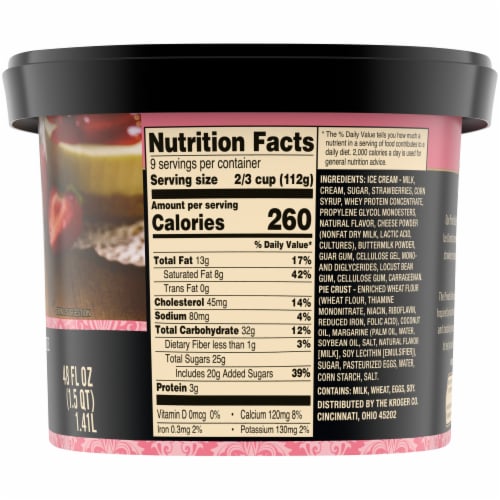 Private Selection® New York Style Strawberry Cheesecake Ice Cream Perspective: right