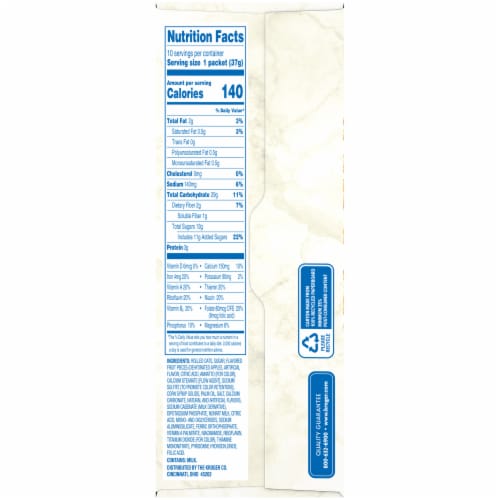 Kroger® Peaches & Cream Flavored Instant Oatmeal Packets Perspective: right