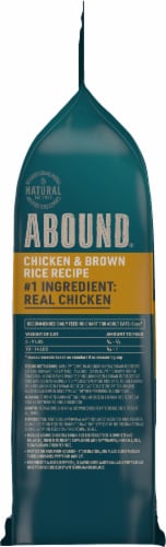 Abound Chicken & Brown Rice Recipe Adult Dry Cat Food Perspective: right