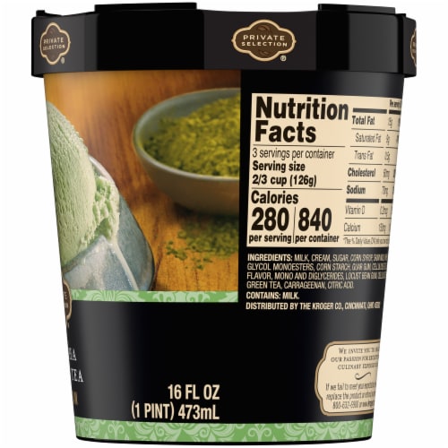 Private Selection® Matcha Green Tea Ice Cream Pint Perspective: right