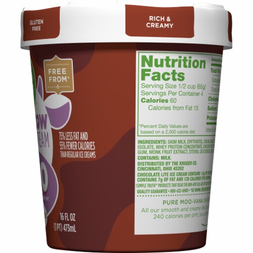 Simple Truth™ Low Cow Lite Chocolate Ice Cream Perspective: right