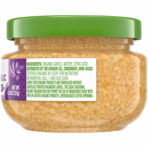 Simple Truth Organic™ Minced Garlic Perspective: right