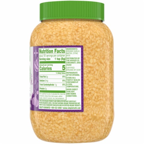 Simple Truth Organic™ Minced Garlic Perspective: right