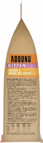 Abound® Chicken & Brown Rice Recipe Dry Kitten Food Perspective: right
