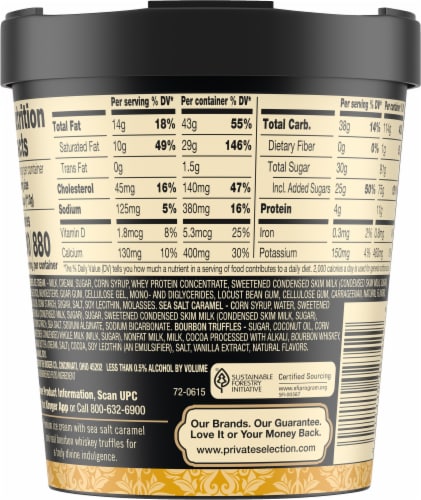 Private Selection™ Brown Butter Bourbon Truffle Ice Cream Pint Perspective: right