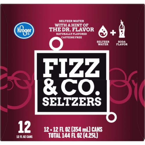 Kroger® Fizz & Co. The Dr. Flavored Seltzer Water Perspective: right