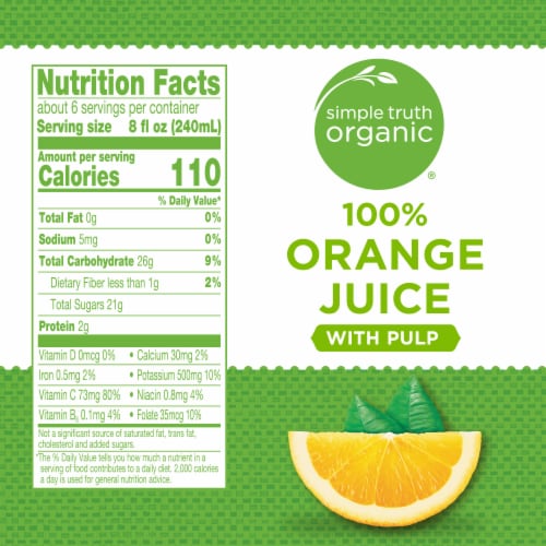 Simple Truth Organic® 100% Orange Juice with Pulp Perspective: right