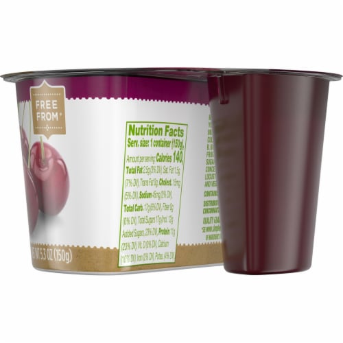 Simple Truth® 2% Low Fat Strained Cherry Greek Yogurt Perspective: right