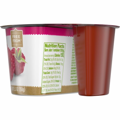 Simple Truth® 2% Low Fat Strained Raspberry Greek Yogurt Perspective: right