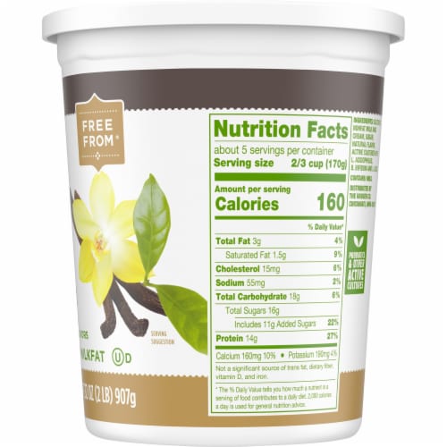 Simple Truth® 2% Low-fat Strained Vanilla Greek Yogurt Perspective: right