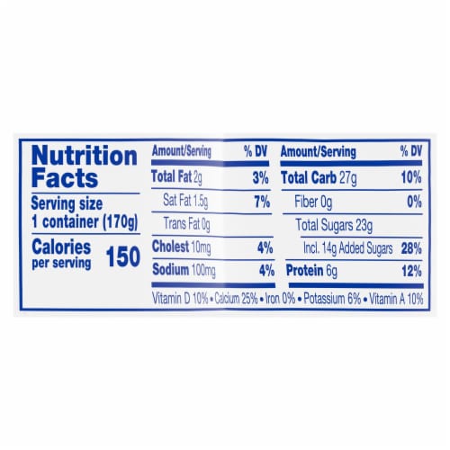 Kroger® Blueberry Fruit on the Bottom Lowfat Yogurt Perspective: right