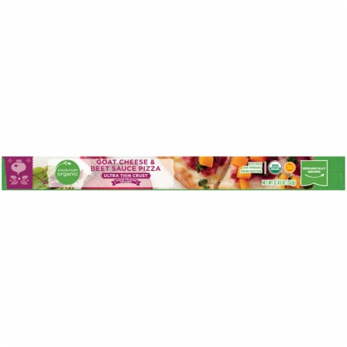 Simple Truth Organic® Goat Cheese & Beet Sauce Ultra-Thin Crust Frozen Pizza Perspective: right
