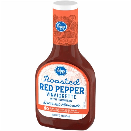 Kroger® Roasted Red Pepper Vinaigrette Dressing and Marinade Perspective: right