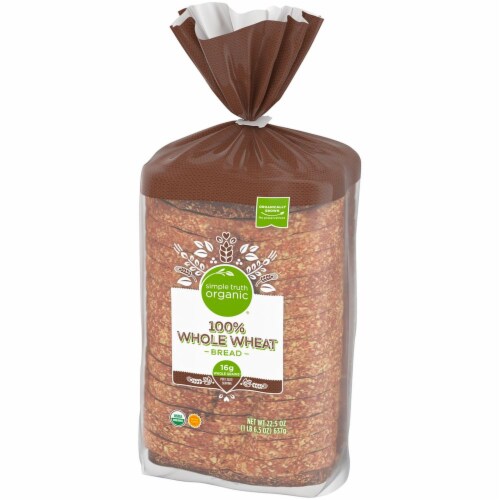 Simple Truth Organic® 100% Whole Wheat Round Top Bread Perspective: right