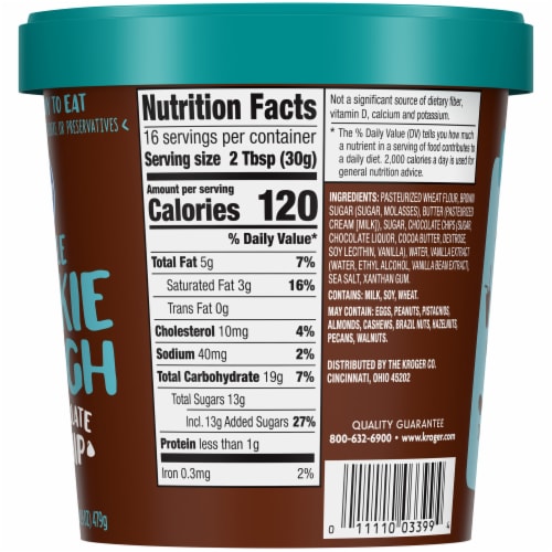 Kroger® Edible Chocolate Chip Cookie Dough Perspective: right